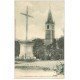 carte postale ancienne 05 NOTRE-DAME DU LAUS. Eglise et Croix de Jérusalem vers 1906