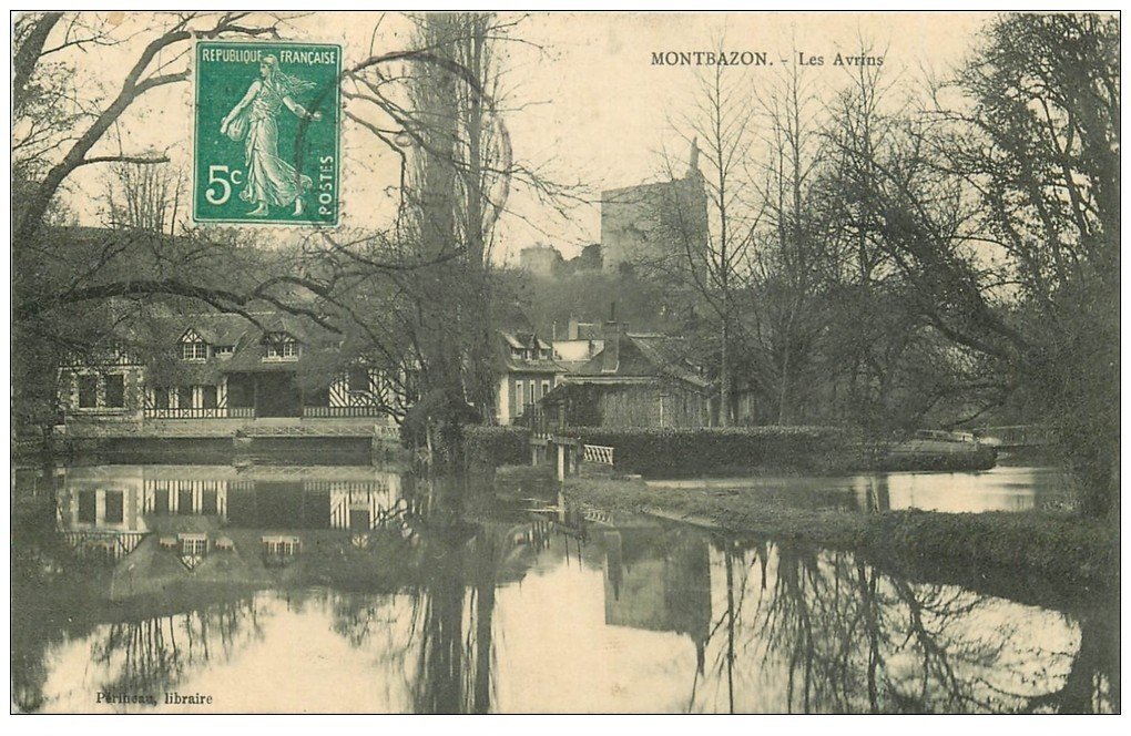 carte postale ancienne 37 MONTBAZON. Les Avrins 1910