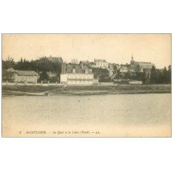 carte postale ancienne 37 MONTLOUIS. Quai et Loire 1919