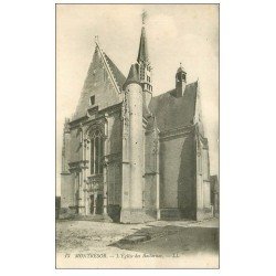 carte postale ancienne 37 MONTRESOR. Eglise des Bastarnay 1919
