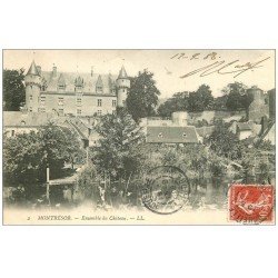 carte postale ancienne 37 MONTRESOR. Ensemble Château 1908