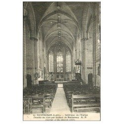 carte postale ancienne 37 MONTRESOR. Intérieur Eglise