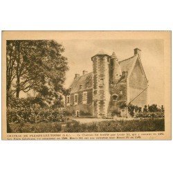 carte postale ancienne 37 PLESSIS-LES-TOURS. Château 1913 sépia