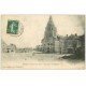 carte postale ancienne 37 POUZAY. Place de l'Eglise