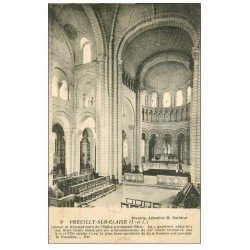 carte postale ancienne 37 PREUILLY-SUR-CLAISE. Choeur transept eglise