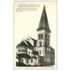 carte postale ancienne 37 PREUILLY-SUR-CLAISE. Eglise Paroissiale