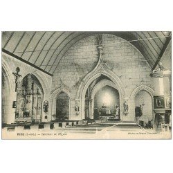 carte postale ancienne 37 RILLE. Eglise 1919