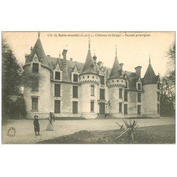 carte postale ancienne 37 SAINT-AVERTIN. Château de Cangé animation 1907