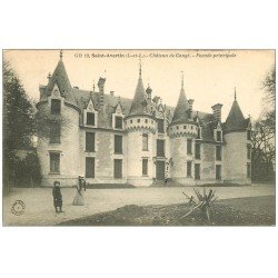 carte postale ancienne 37 SAINT-AVERTIN. Château de Cangé animation 1907