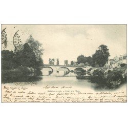 carte postale ancienne 37 SAINT-AVERTIN. Pont du Cher 1902