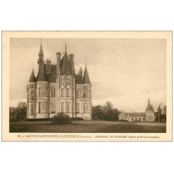 carte postale ancienne 37 SAINTE-CATHERINE-DE-FIERBOIS. Château Comacre
