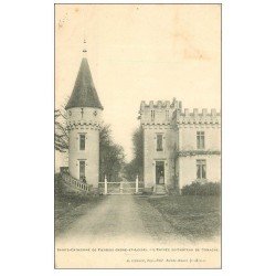 carte postale ancienne 37 SAINTE-CATHERINE-DE-FIERBOIS. Entrée Château Comacre