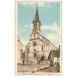 carte postale ancienne 37 SAINTE-MAURE-DE-TOURAINE. Eglise Cim 9