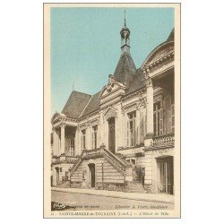 carte postale ancienne 37 SAINTE-MAURE-DE-TOURAINE. Hôtel de Ville