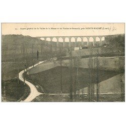 carte postale ancienne 37 SAINTE-MAURE-DE-TOURAINE. Viaduc de Besnault 1926