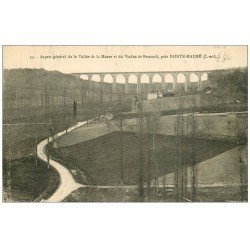 carte postale ancienne 37 SAINTE-MAURE-DE-TOURAINE. Viaduc de Besnault 1926