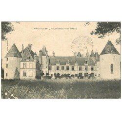 carte postale ancienne 37 SONZAY. Château de la Motte 1908 timbre manquant
