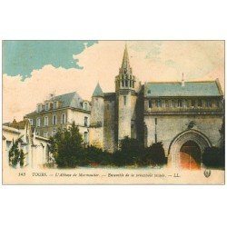 carte postale ancienne 37 TOURS. Abbaye de Marmoutier 1919