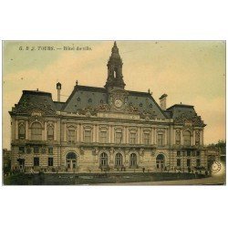 carte postale ancienne 37 TOURS. Ancien Hôtel de Ville 1910 GB3