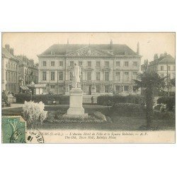 carte postale ancienne 37 TOURS. Ancien Hôtel de Ville 1918 Square Rabelais