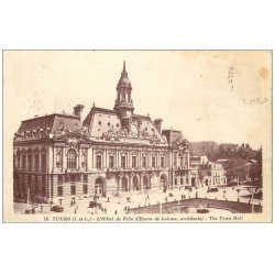 carte postale ancienne 37 TOURS. Ancien Hôtel de Ville 1931. Timbre absent