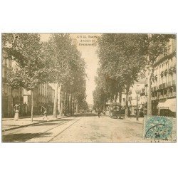 carte postale ancienne 37 TOURS. Avenue de Grammont 1906