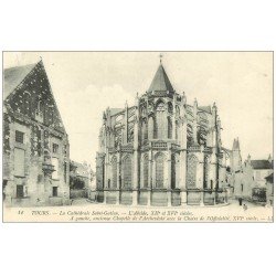 carte postale ancienne 37 TOURS. Cathédrale Abside