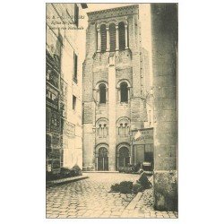 carte postale ancienne 37 TOURS. Eglise rue Nationale