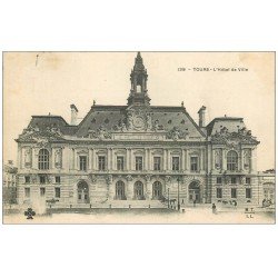 carte postale ancienne 37 TOURS. Hôtel de Ville 1905