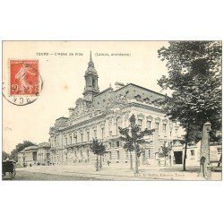 carte postale ancienne 37 TOURS. Hôtel de Ville 1909