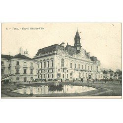 carte postale ancienne 37 TOURS. Hôtel de Ville 2