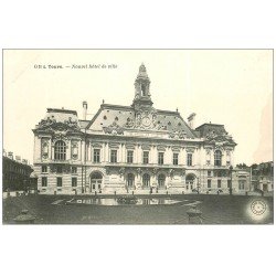 carte postale ancienne 37 TOURS. Hôtel de Ville GB4