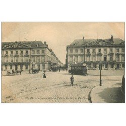 carte postale ancienne 37 TOURS. Hôtel de Ville Musée Rue Nationale 1907
