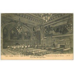 carte postale ancienne 37 TOURS. Hôtel de Ville Salle des Mariages