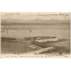 carte postale ancienne 06 ANTIBES. La Chaîne des Alpes 1919