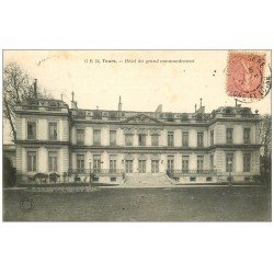 carte postale ancienne 37 TOURS. Hôtel Grand Commandement 1906