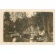carte postale ancienne 37 TOURS. Jardin Préhendes d'Oë Cygnes et Pont du Haut 1913