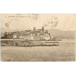 carte postale ancienne 06 ANTIBES. La Chaîne des Alpes 1928