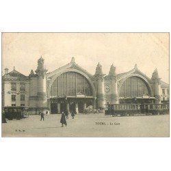 carte postale ancienne 37 TOURS. La Gare HB 33