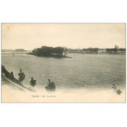 carte postale ancienne 37 TOURS. La Loire vers 1900