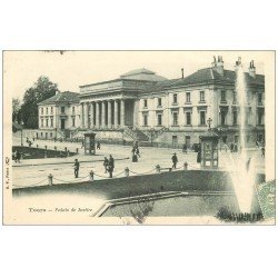 carte postale ancienne 37 TOURS. Palais de Justice 1906