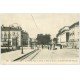 carte postale ancienne 37 TOURS. Place Palais de Justice boulevard Béranger 1914