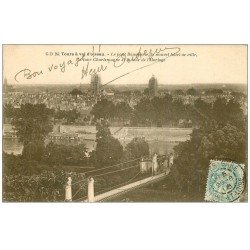 carte postale ancienne 37 TOURS. Pont Bonaparte 1906