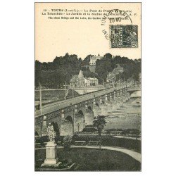 carte postale ancienne 37 TOURS. Pont de Pierre 1931 La Tranchée