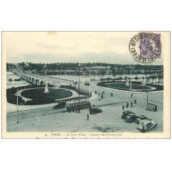 carte postale ancienne 37 TOURS. Pont Wilson 1931