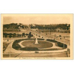 carte postale ancienne 37 TOURS. Pont Wilson 37