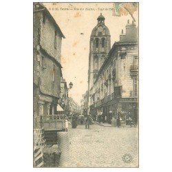 carte postale ancienne 37 TOURS. Rue des Halles 1905