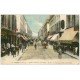 carte postale ancienne 37 TOURS. Rue Nationale 1921 Magasin Cartes Postales