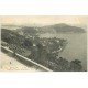 carte postale ancienne 06 BEAULIEU. Cap Ferrat et Pointe Hospice Saint-Jean 1905. Personnage assis