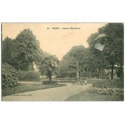 carte postale ancienne 37 TOURS. Square Mirabeau